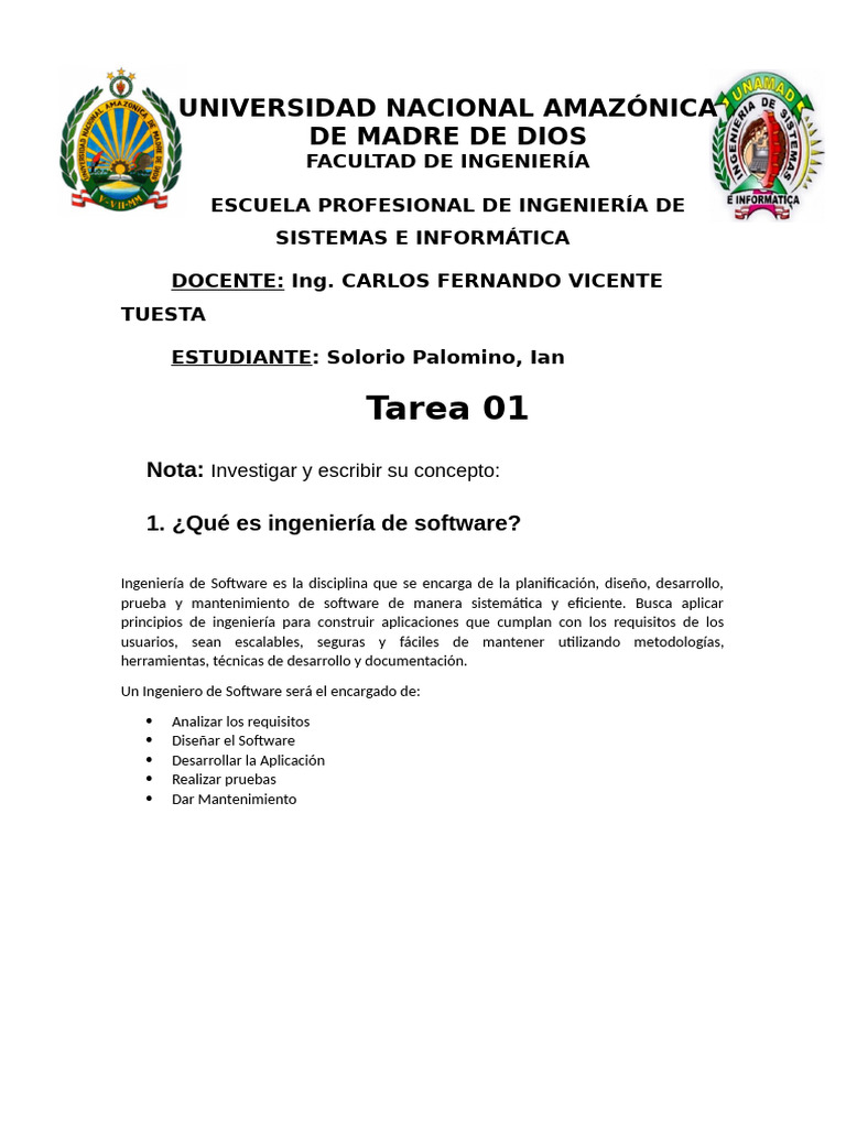 Ingeniería de Software vs. Sistemas: Claves y Proyectos | PDF ...
