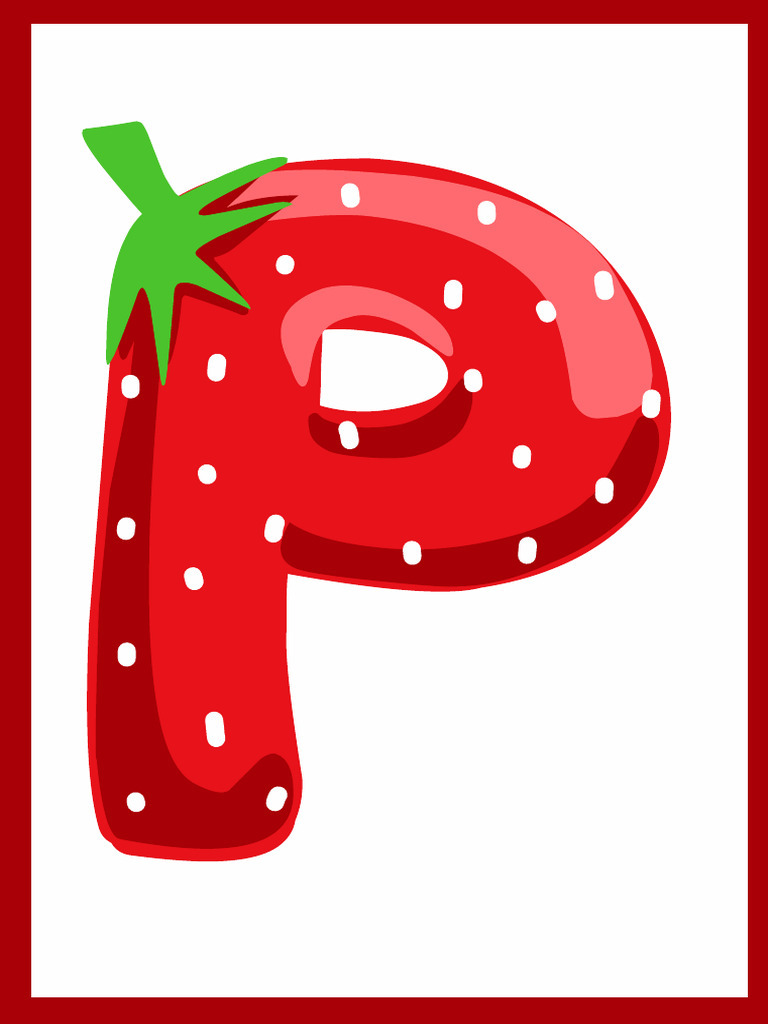 Red Uppercase Letters of The Alphabet | PDF