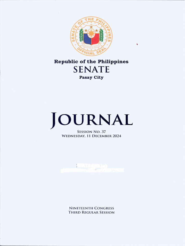 Senate: J Ournal | PDF | Bill (Law) | Committee