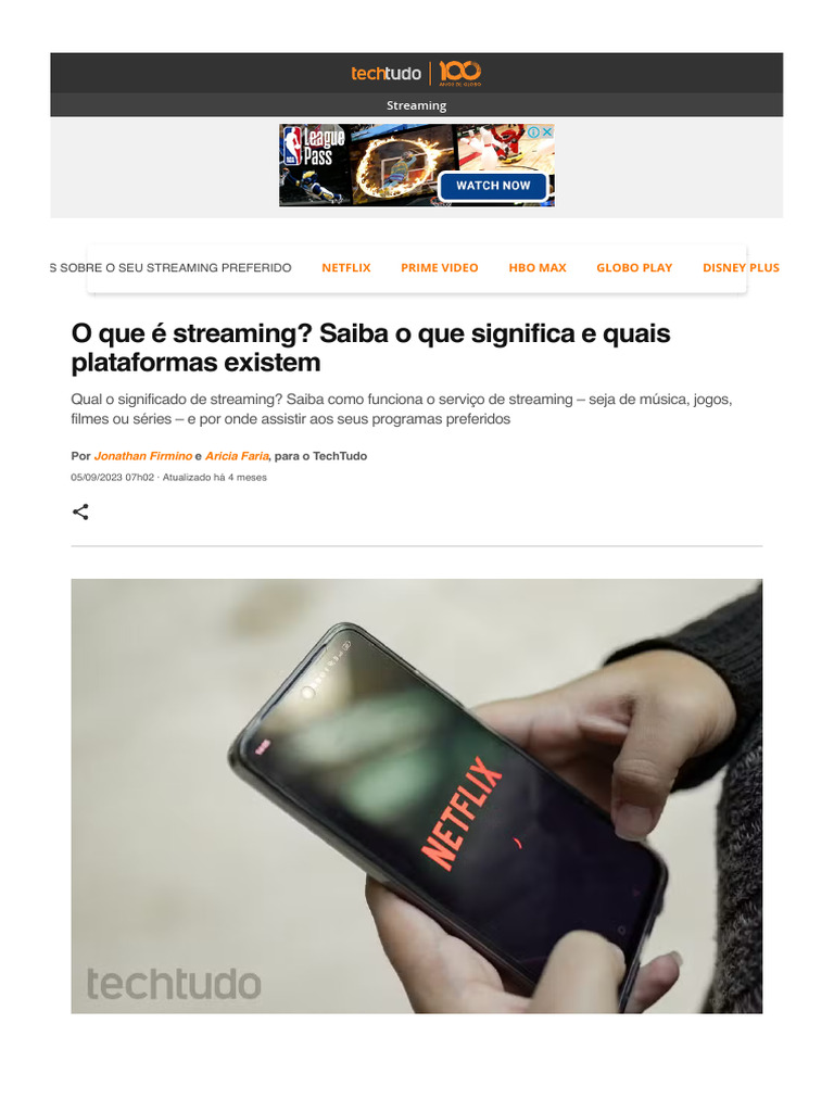 O que é Streaming e suas Plataformas | PDF | Streaming de mídia ...