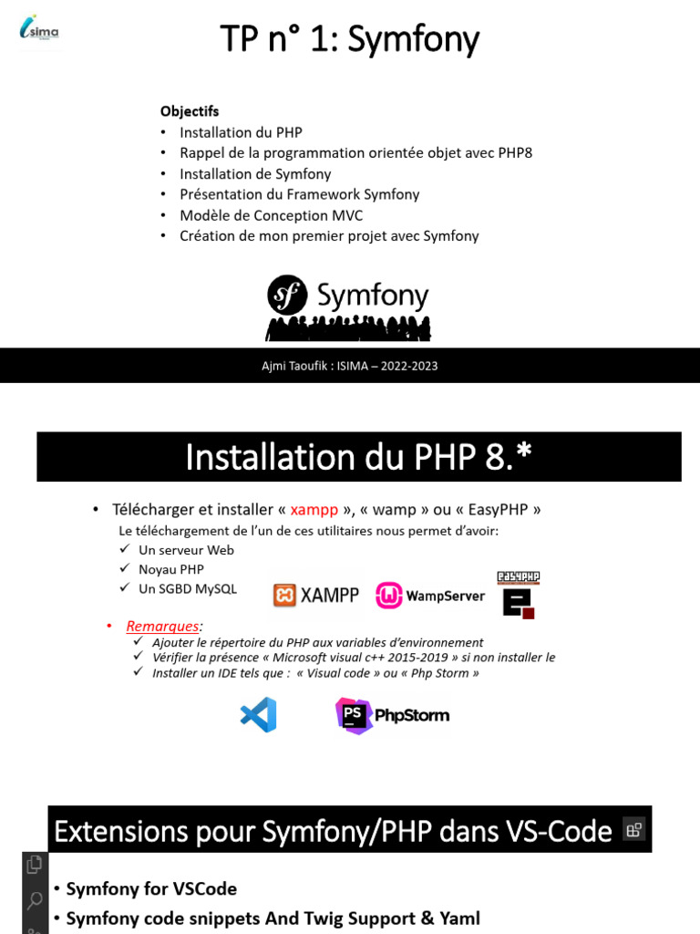Introduction à Symfony et PHP MVC | PDF | PHP | Modèle-vue-contrôleur