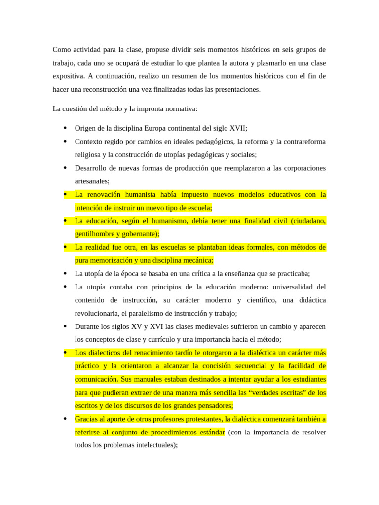 Historia de la Educación y Métodos Didácticos | PDF | Plan de estudios ...