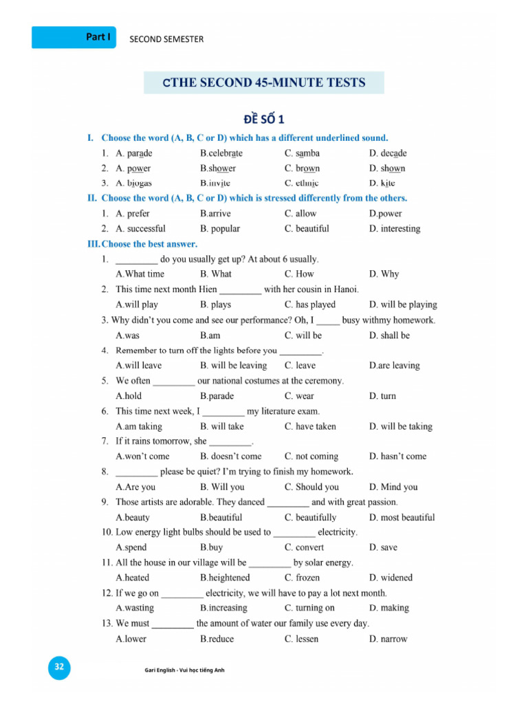 E7 U10 Test | PDF