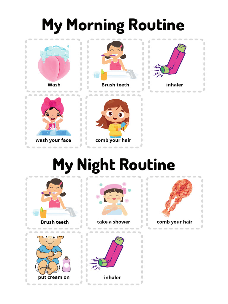 My Morning Routine Worksheet | PDF