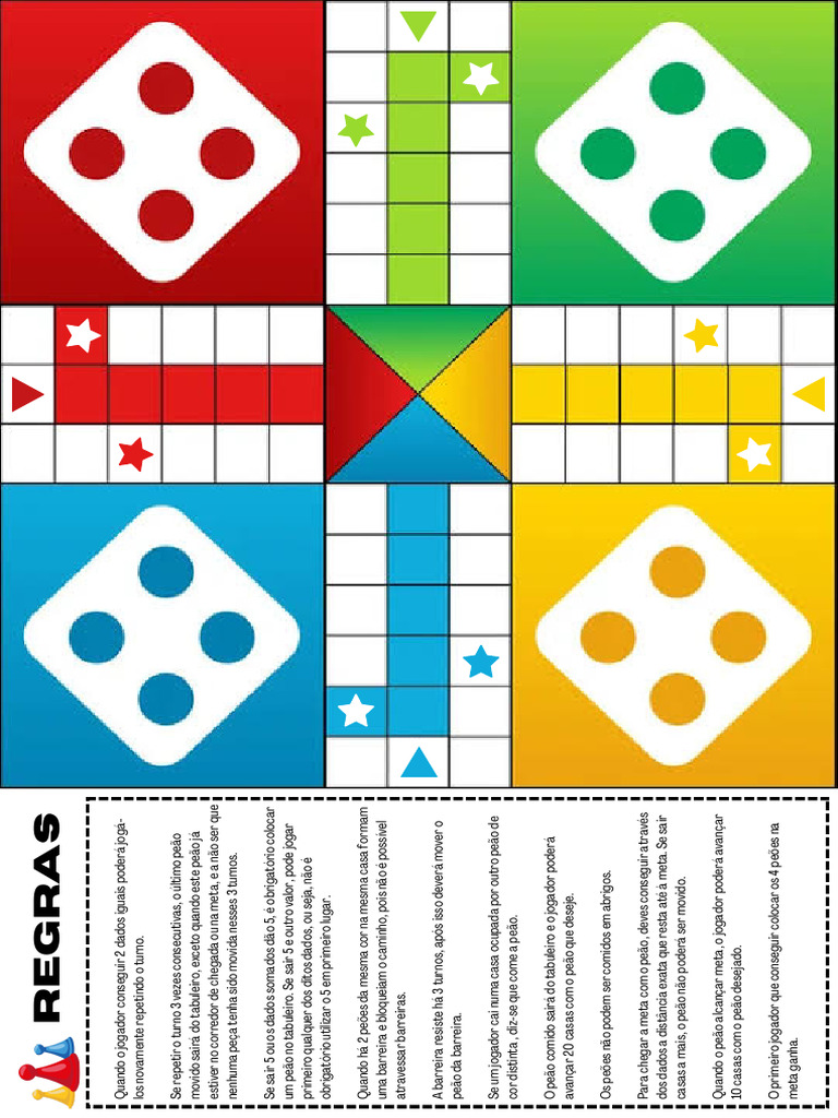 Regras do Jogo Ludo e Não Te Irrites | PDF