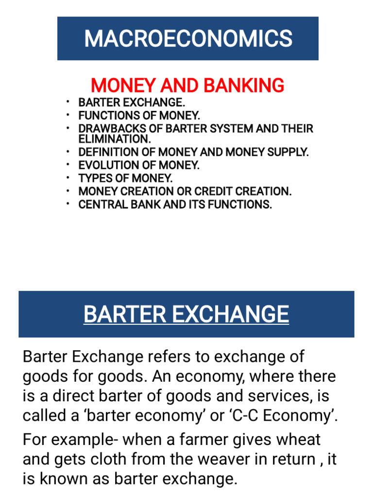 Understanding Money and Barter Systems | PDF | Money | Money Supply