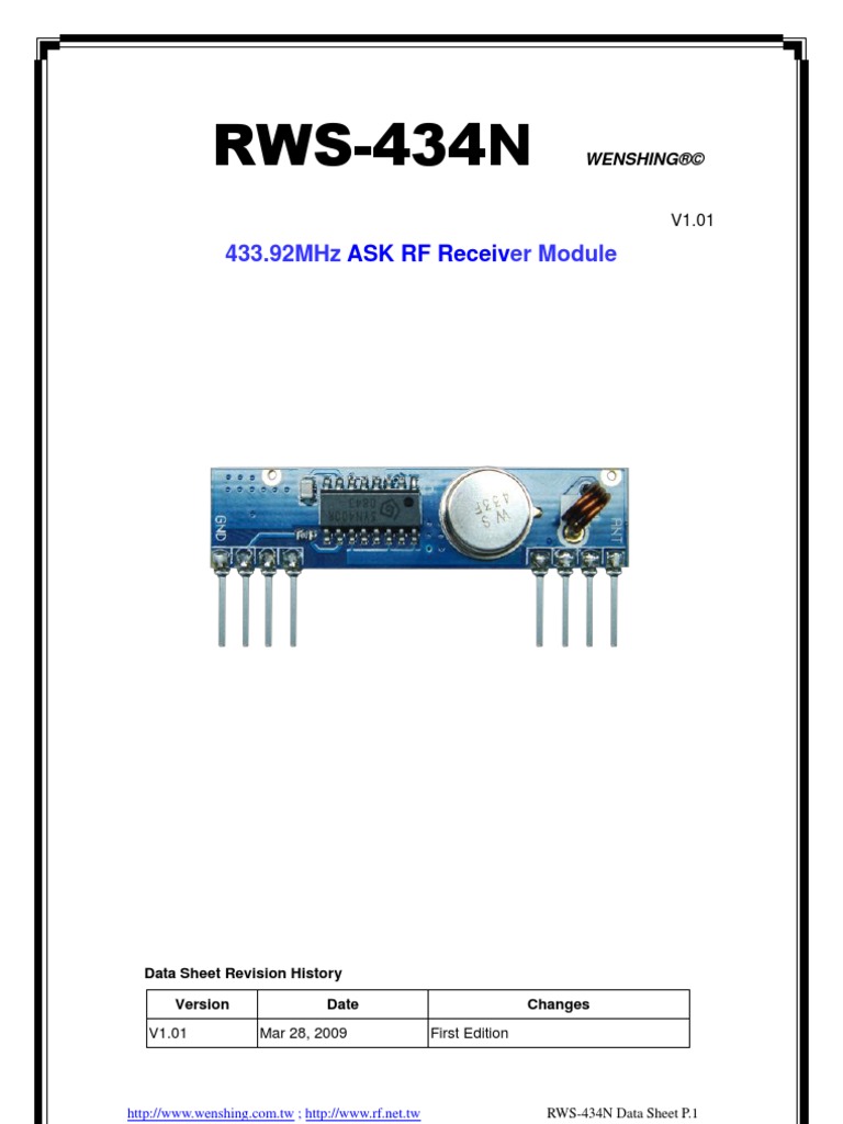 RWS 434N | PDF | Radio | Electronics