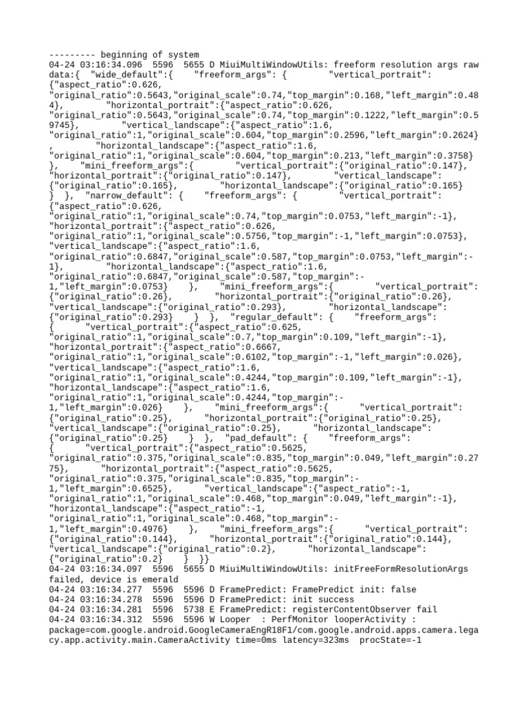 Camera App Crash Log Analysis | PDF | Computer Programming | Software