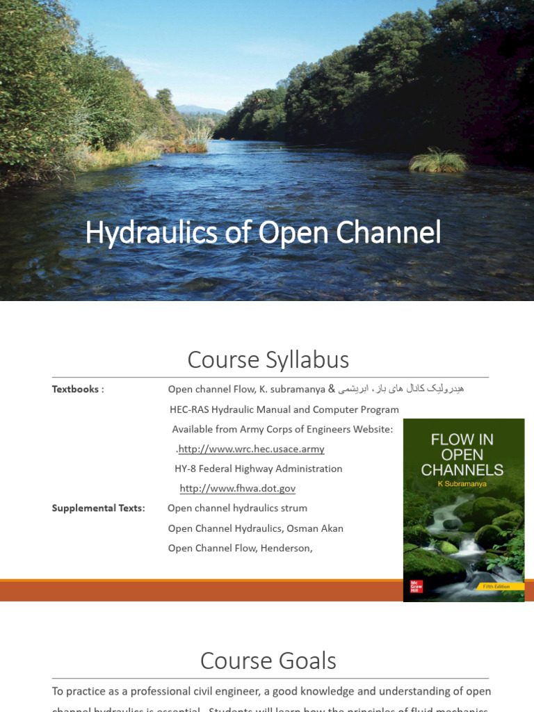 Chapter 1 Hydraulics | PDF | Reynolds Number | Fluid Dynamics
