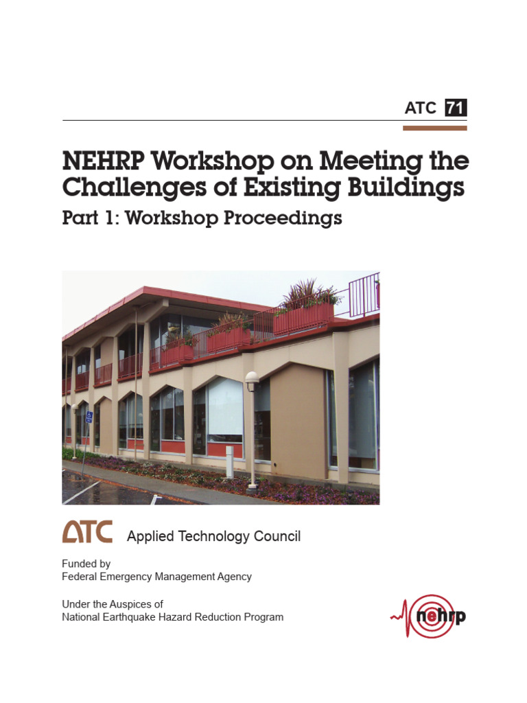 ATC71 - NEHRP Workshoop On Meeting The Challenges of Existing Buildings ...