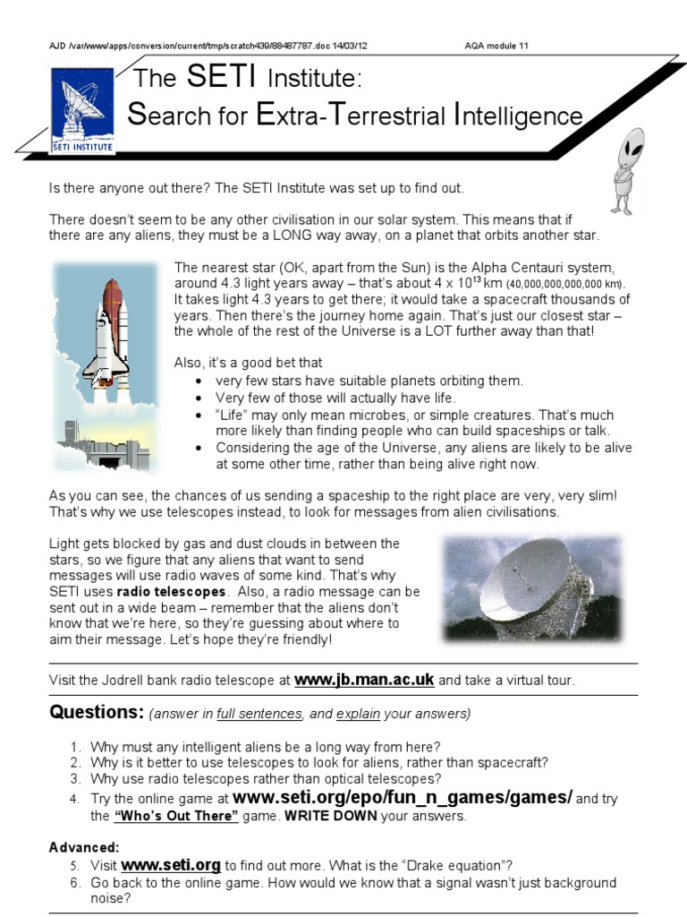 SETI | PDF