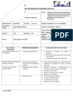 Analisis Riesgo Operacional Estructuras