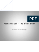 Research Task - The Life of A Film: Warner Bros - Vertigo
