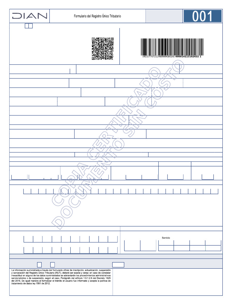 Registro RUT de Soluciones MAF S.A.S. | PDF