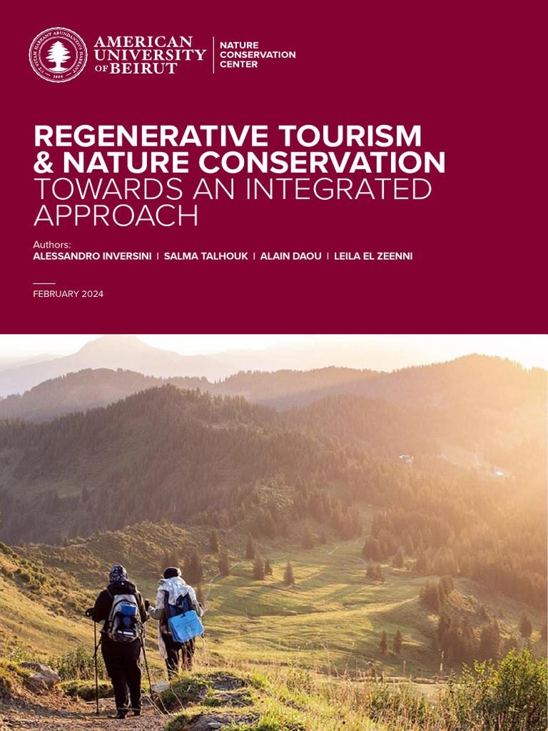 Regenerative Tourism And Conservation Insights Pdf Tourism