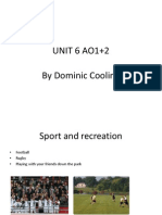 UNIT 6 AO1+2 by Dominic Cooling