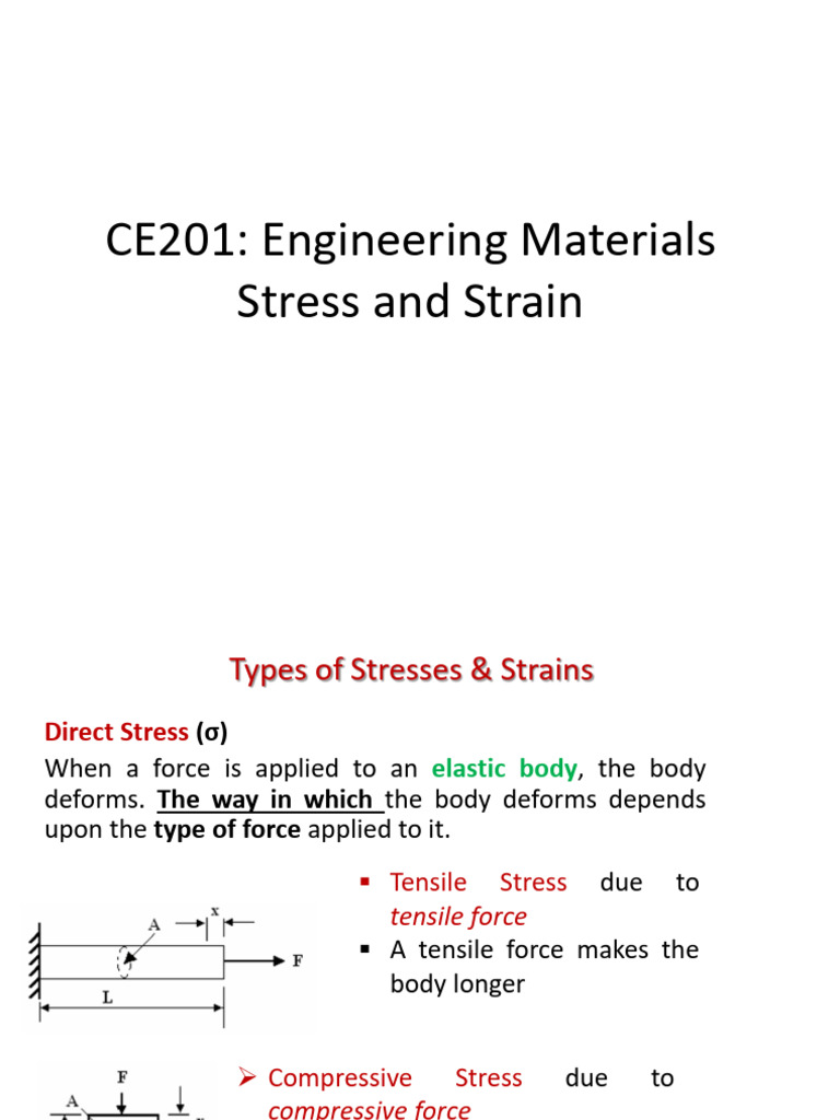 Understanding Stress and Strain in Materials | PDF | Deformation ...