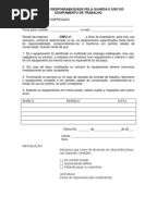 Recibo de Entrega de Equipamento