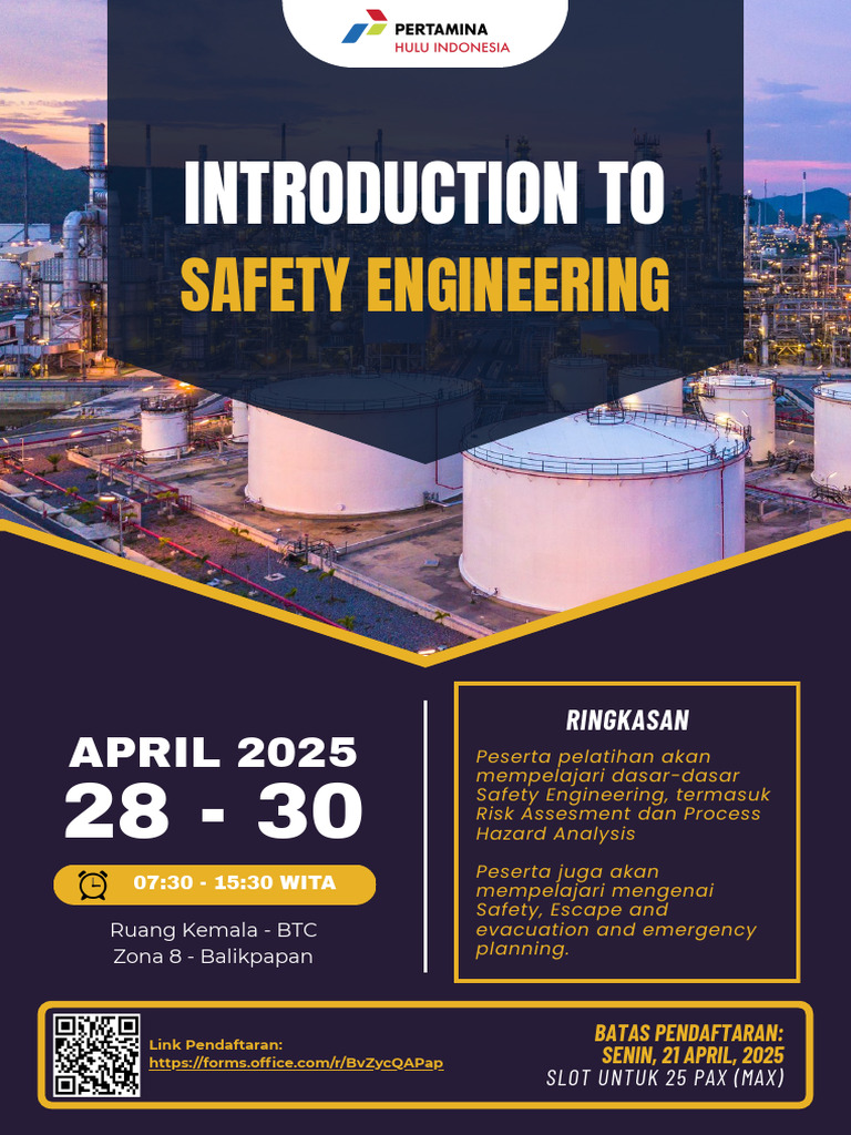 Flyer Introduction To Safety Engineering | PDF