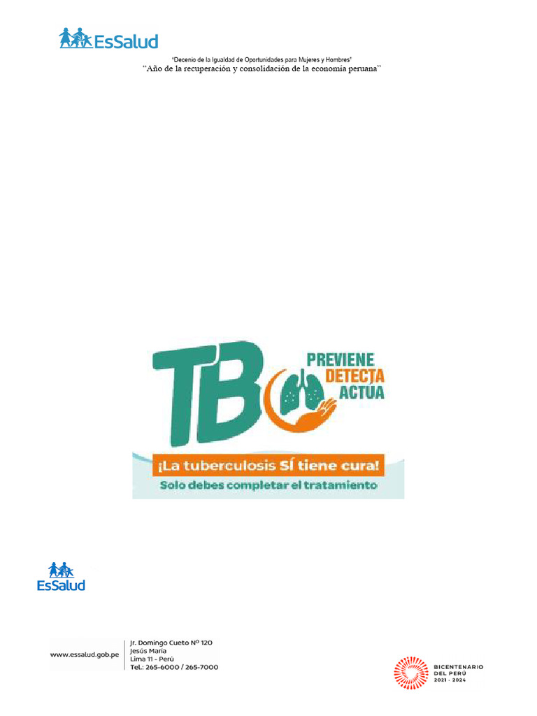Plan de Actividades: Día Mundial TB 2024 | PDF | Tuberculosis ...