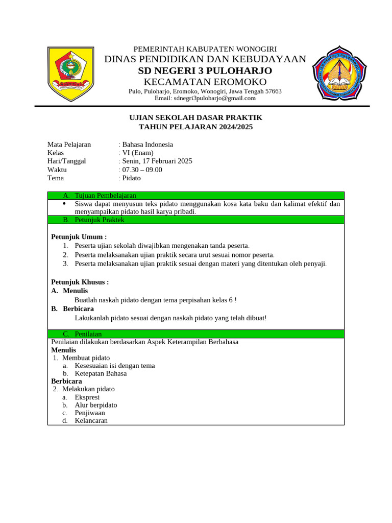 Uprak Bi | PDF