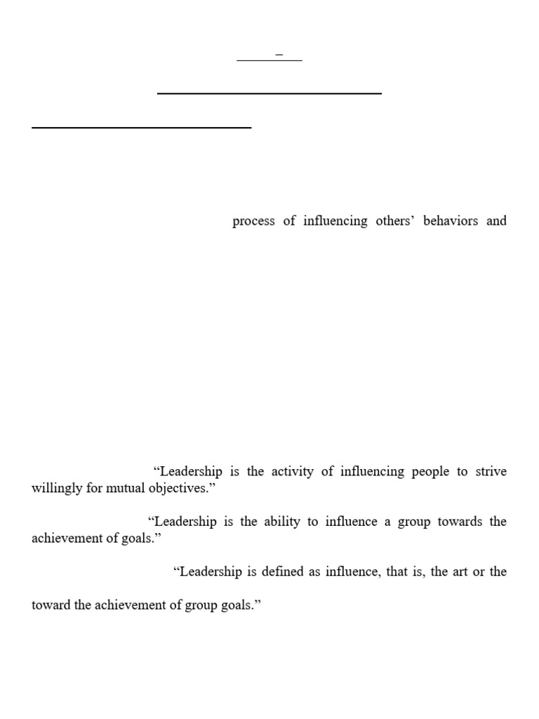Leadership and Motivation Essentials | PDF | Leadership | Motivational