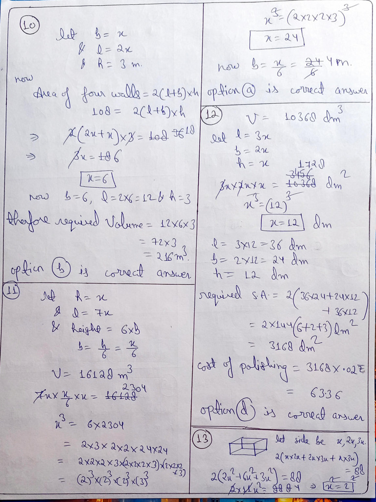 Volume Answer Key 2 ND | PDF