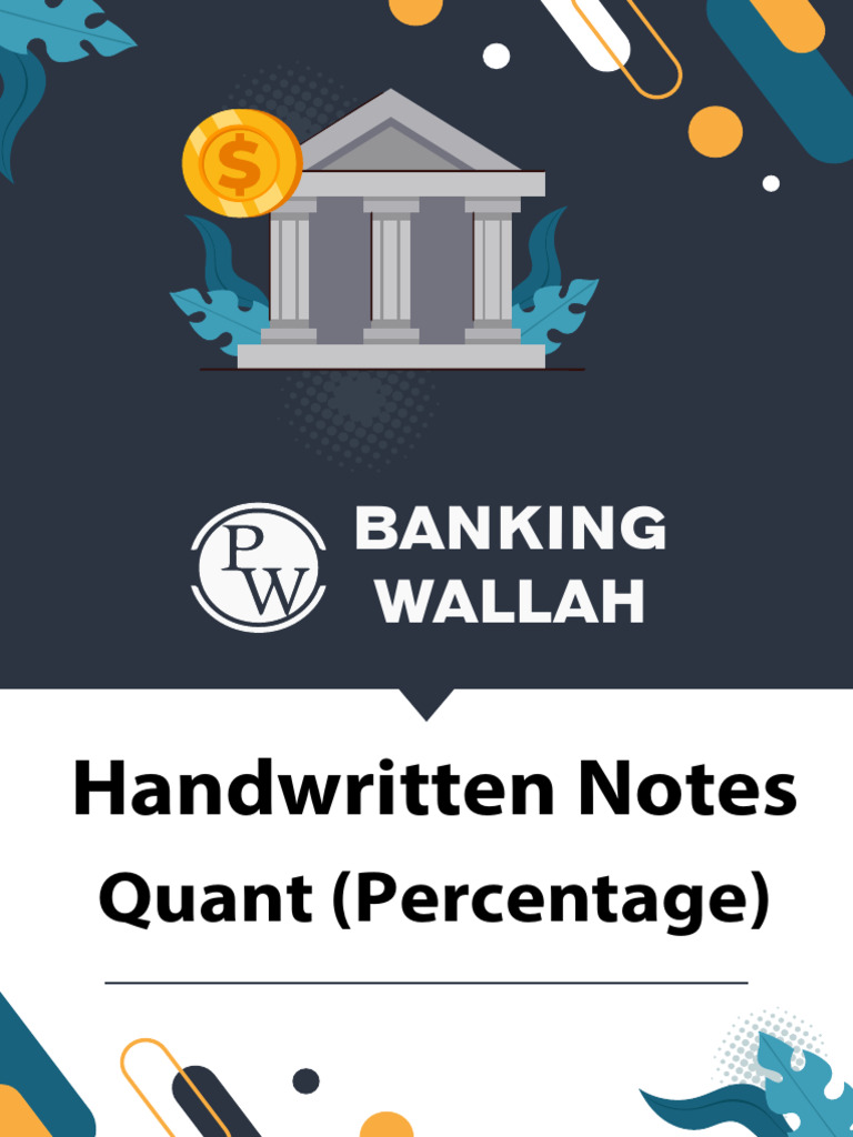 Percentage - Handwritten Notes | PDF