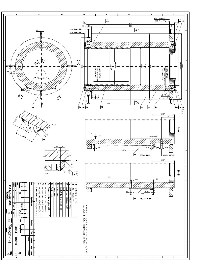 HYDROSTER - 1674 - 211!1!3zz - Rudder Trunk-Model | PDF