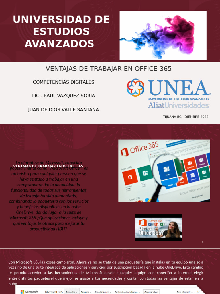 Ventajas de Microsoft 365 para Productividad | PDF | Microsoft ...