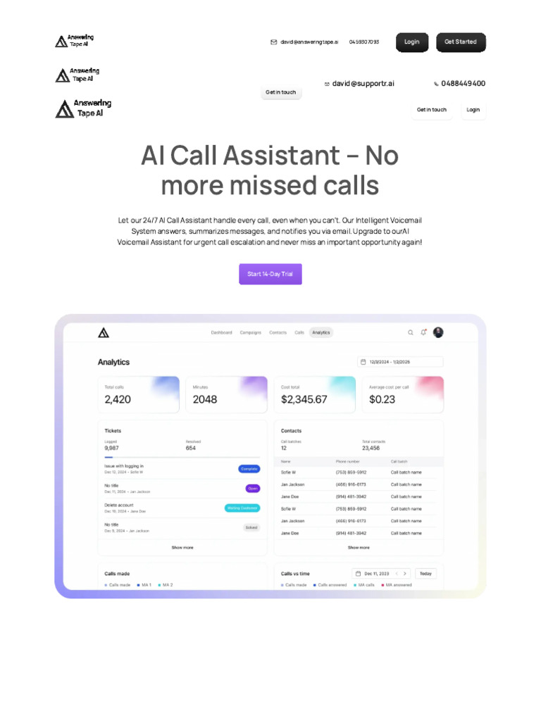 AI Voicemail Assistant Overview PDF Voicemail