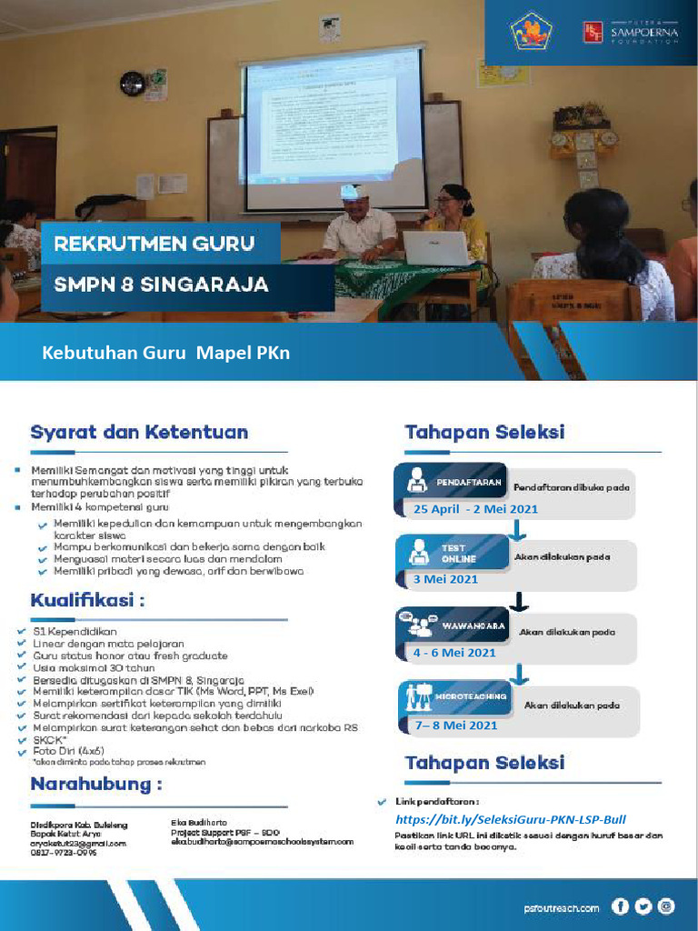 72 Rekrutmen Guru Mapel PKN Pada SMP 8 Singaraja | PDF