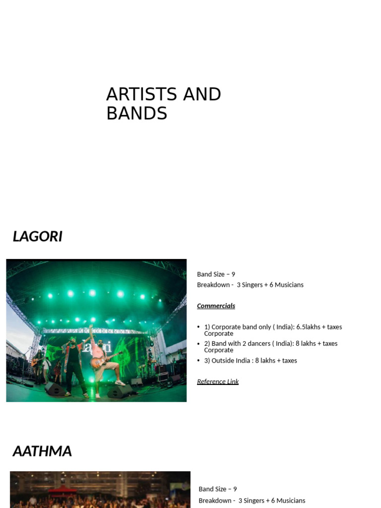 Artists and Bands | PDF | Classical Music