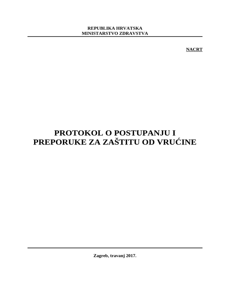 Protokol o Postupanju | PDF