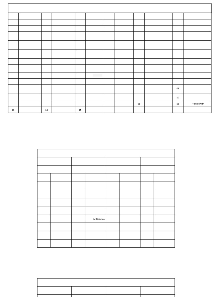 1st Year+2nd Year Boys Sitting Plan | PDF