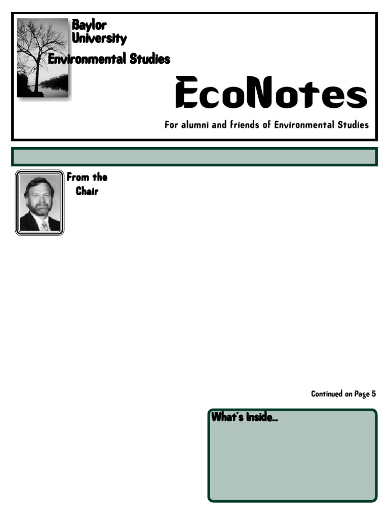Baylor Environmental Studies Update | PDF | Federal Energy Regulatory ...