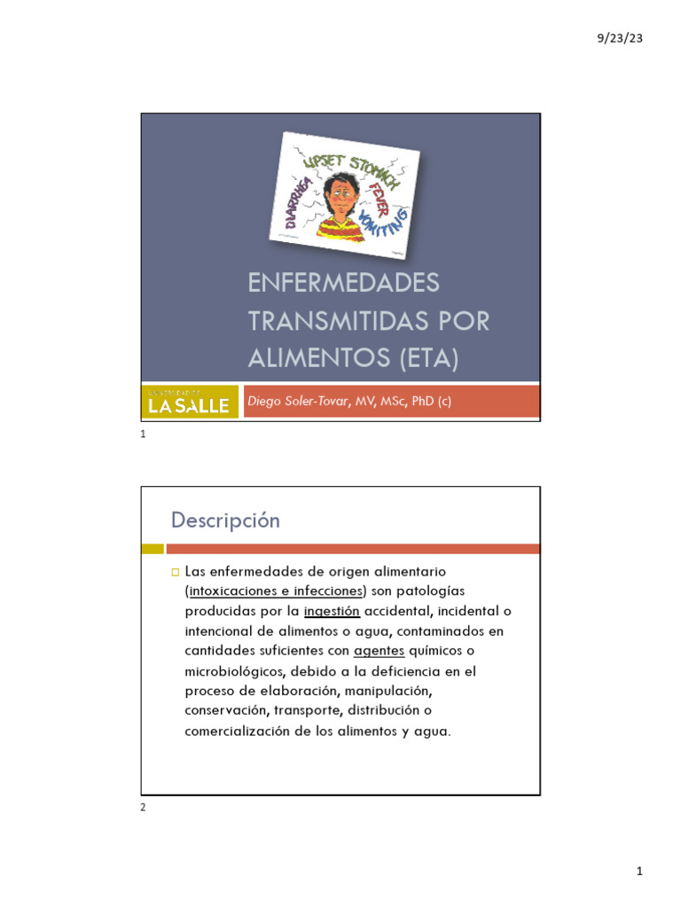 Enfermedades Transmitidas por Alimentos | PDF | Alimentos ...