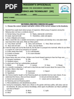 Grade 5 Science Assessment 2025 | PDF | Seed | Seedling