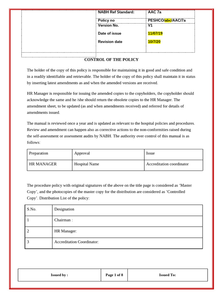 Policy On Discharge Summary | PDF | Medical Diagnosis | Patient