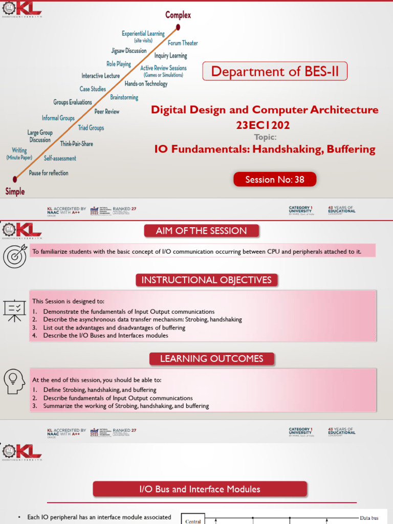 I/O Communication: Buffering & Handshaking | PDF | Input/Output | Data ...