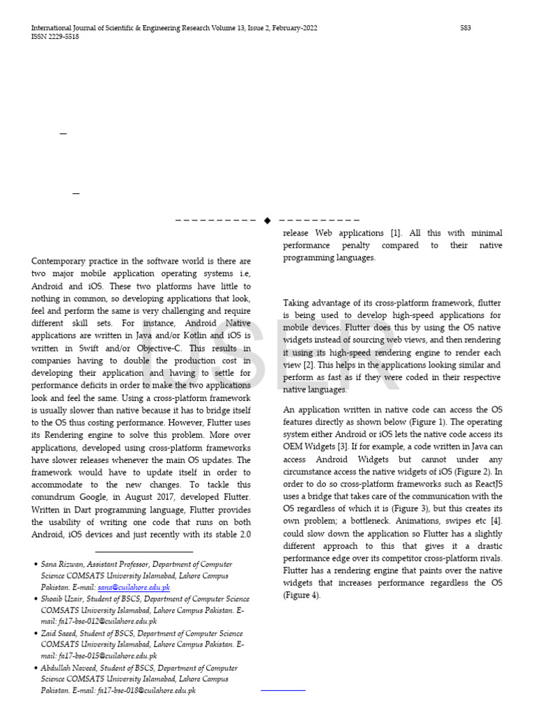 Flutter vs. Cross-Platform Frameworks | PDF | Cross Platform Software ...