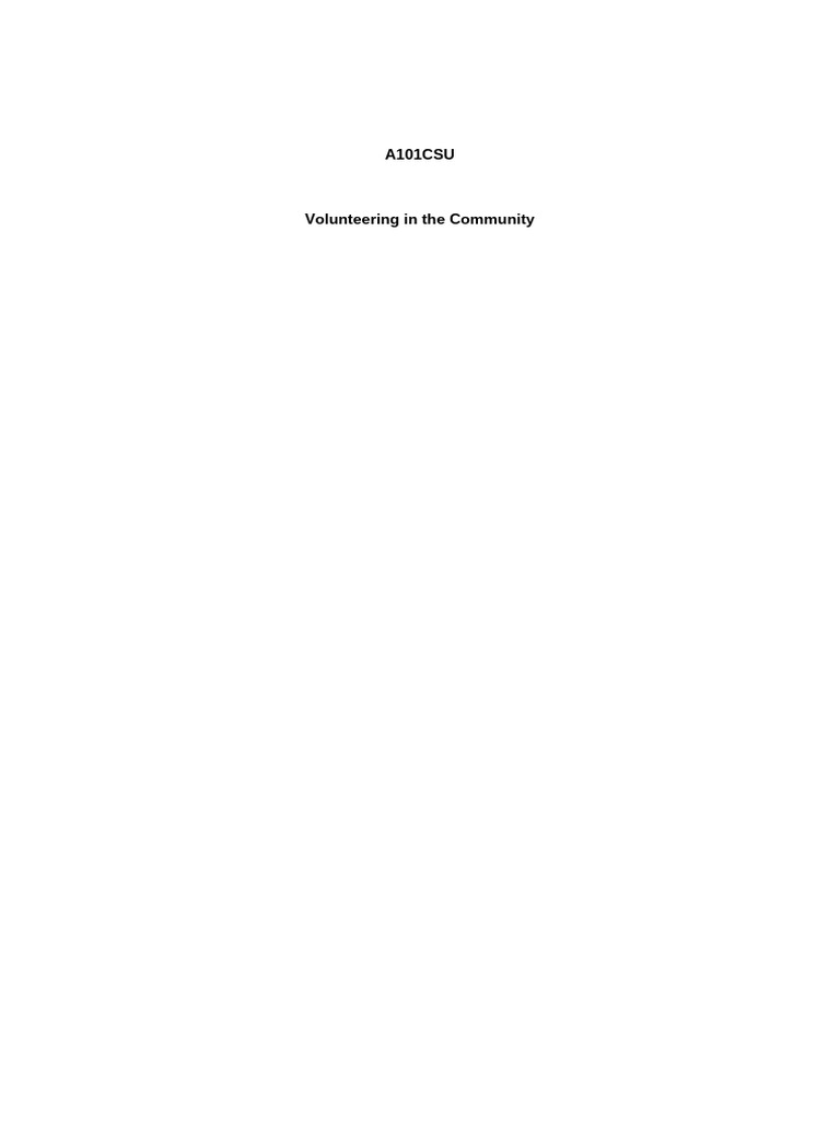 Community Volunteering Insights and Skills | PDF | Learning | Cognition