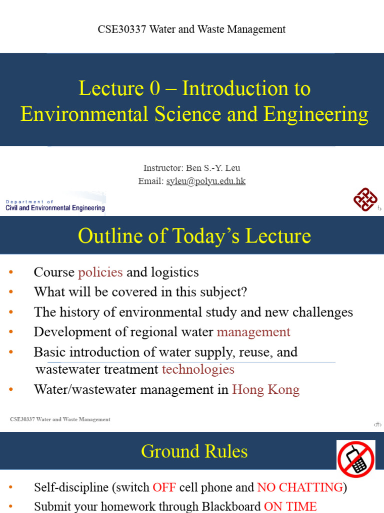 CSE30337: Water and Waste Management | PDF | Sewage Treatment ...