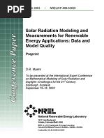 Download NREL - Solar Radiation Modeling and Measurements for Renewable Energy Applications - Data and Model Quality by frduran SN85340871 doc pdf