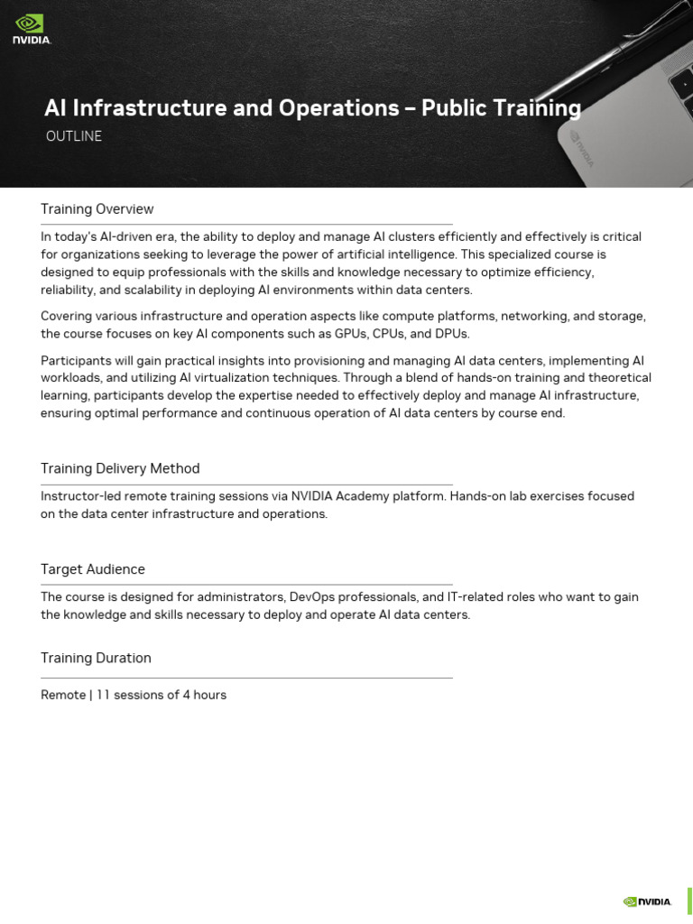 AI Infrastructure Training Overview | PDF | Artificial Intelligence ...