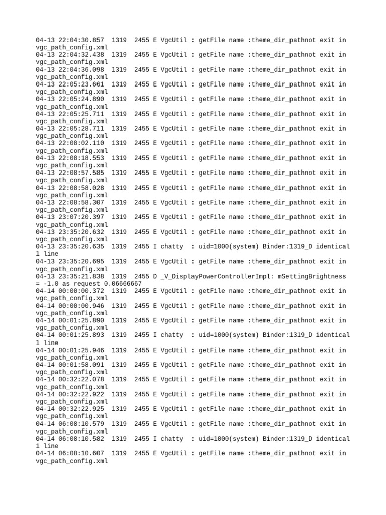VgcUtil Theme Path Error Logs | PDF | Data Management | Computer ...