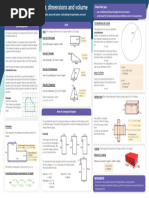 Areas and Volume Cheat Sheet | PDF | Area | Triangle
