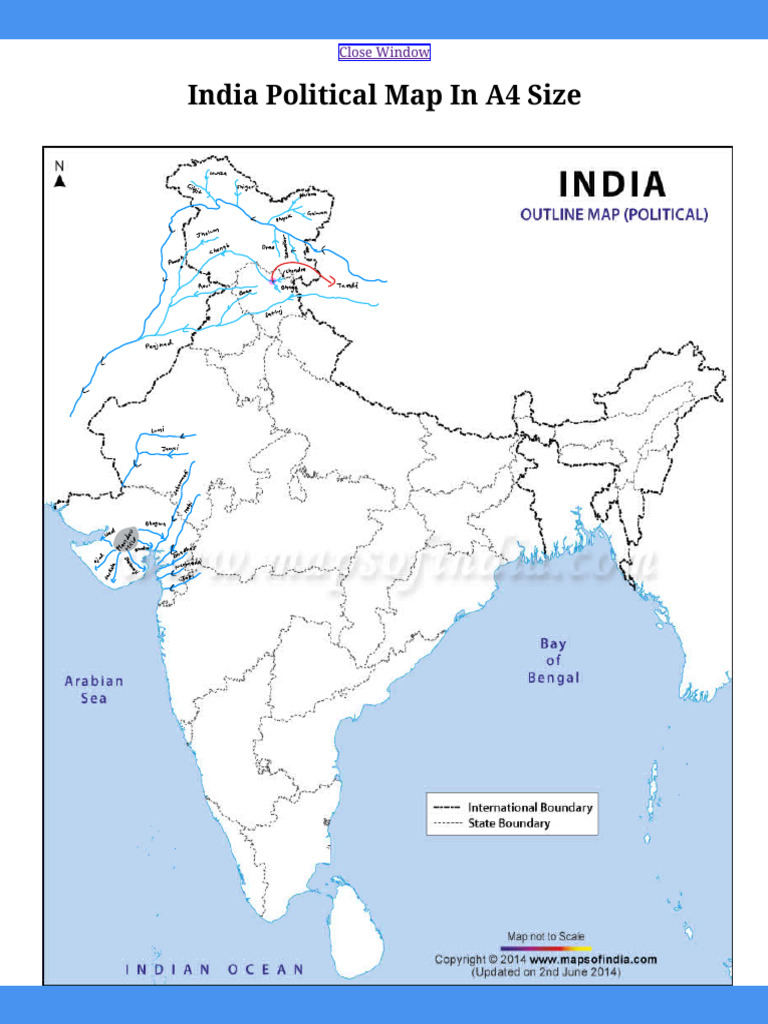 Himalaya and Western River System of India Mapping | PDF