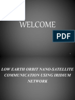 Low Earth Orbit Nano Satellite Communication Using Iridium Network