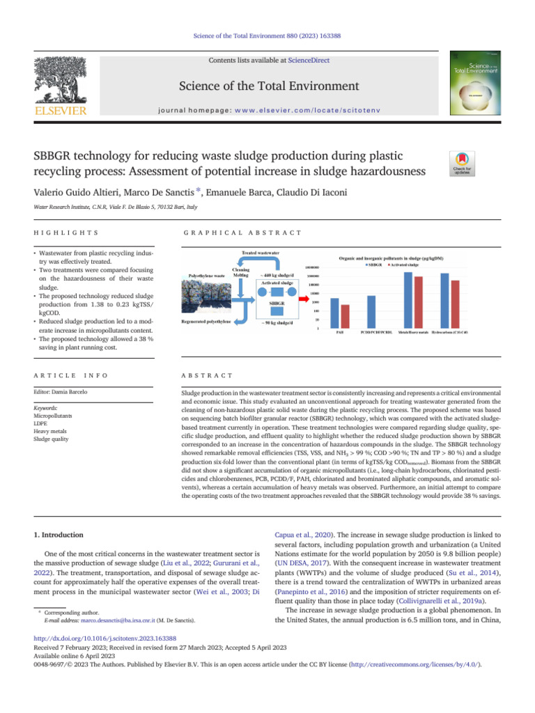 SBBGR Technology in Plastic Recycling Waste | PDF | Sewage Treatment ...